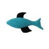 игрушка для кошки рыба голубая с черным